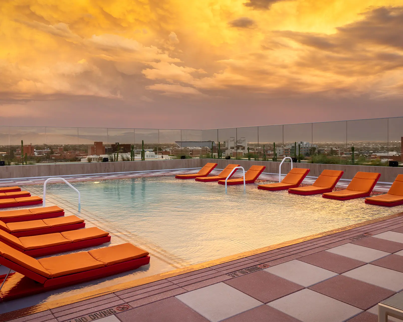 resort style pool
