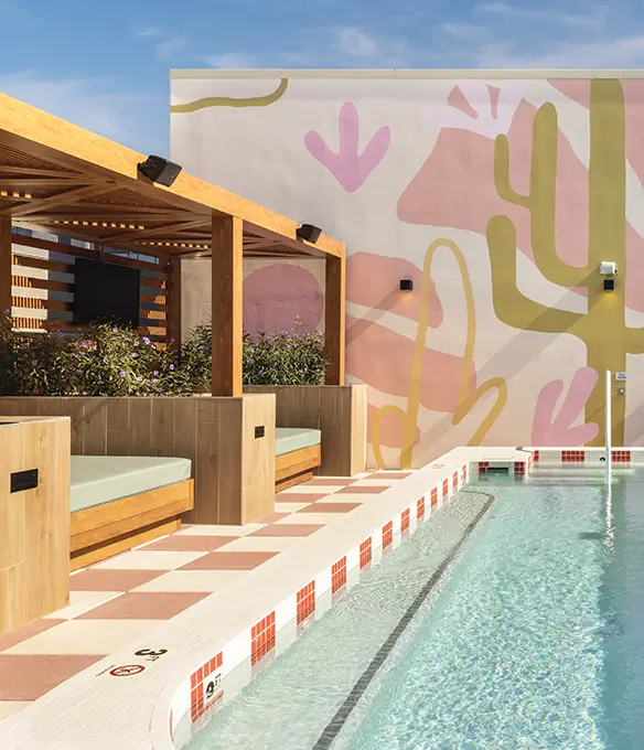 resort style pool