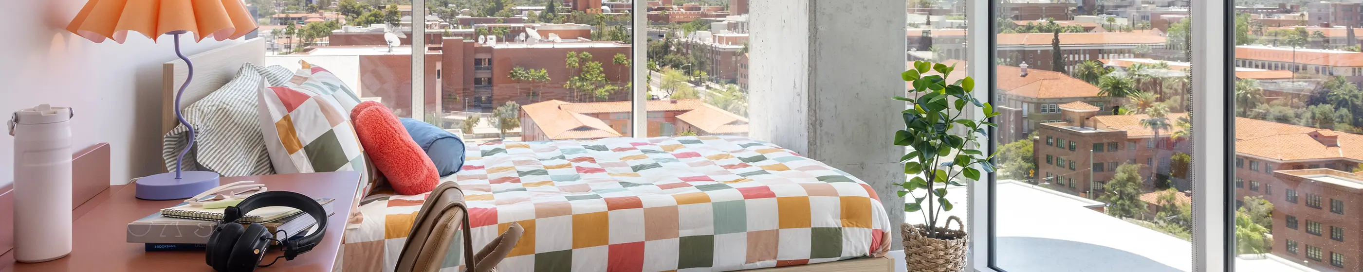 furnished apartment bedroom