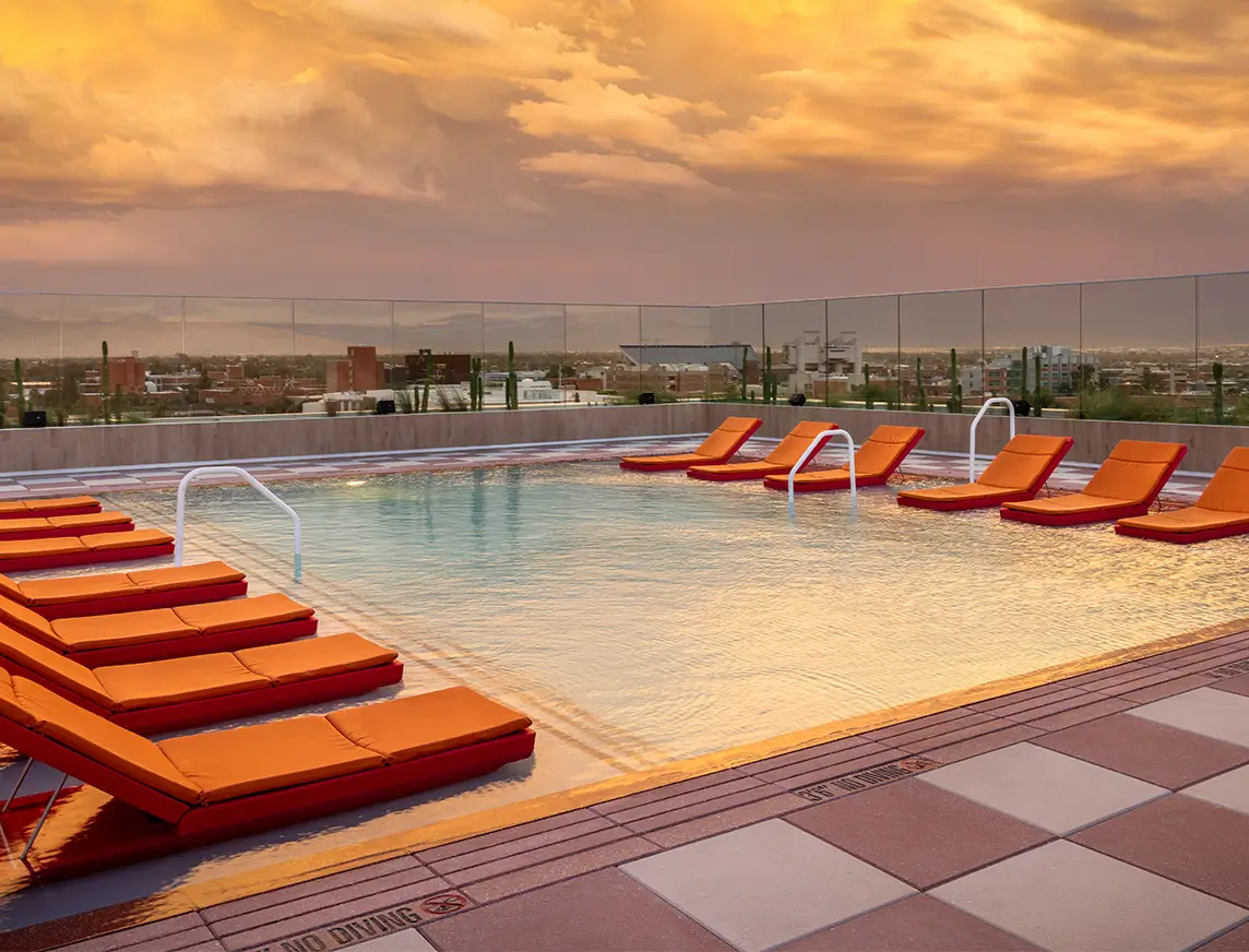 resort style pool