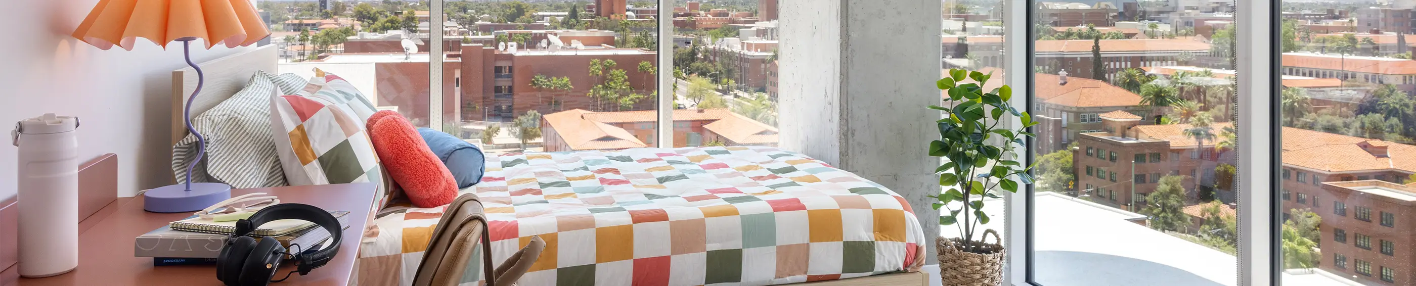 furnished apartment bedroom