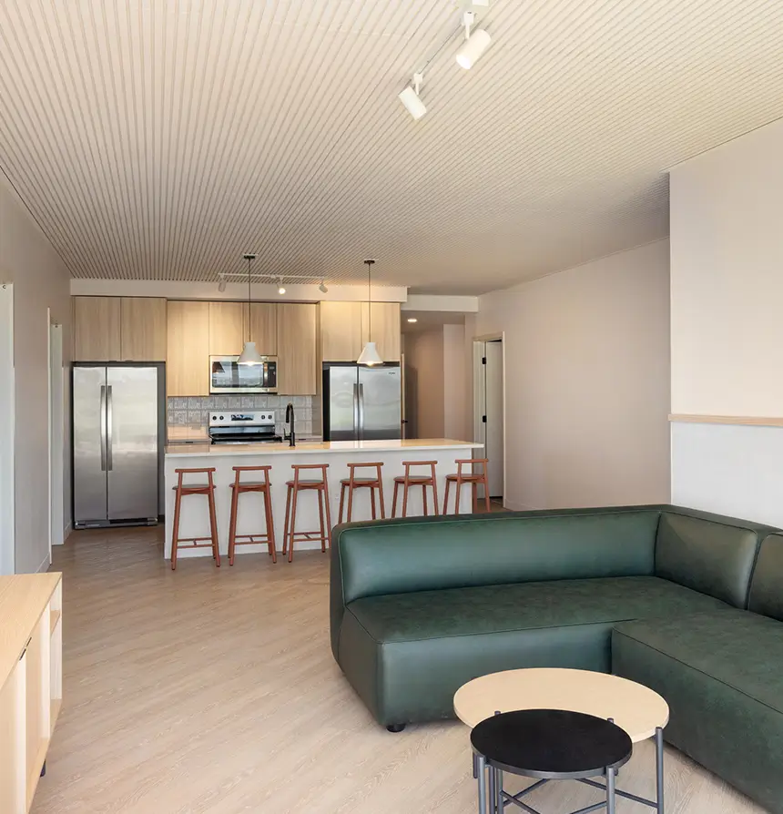 furnished living space