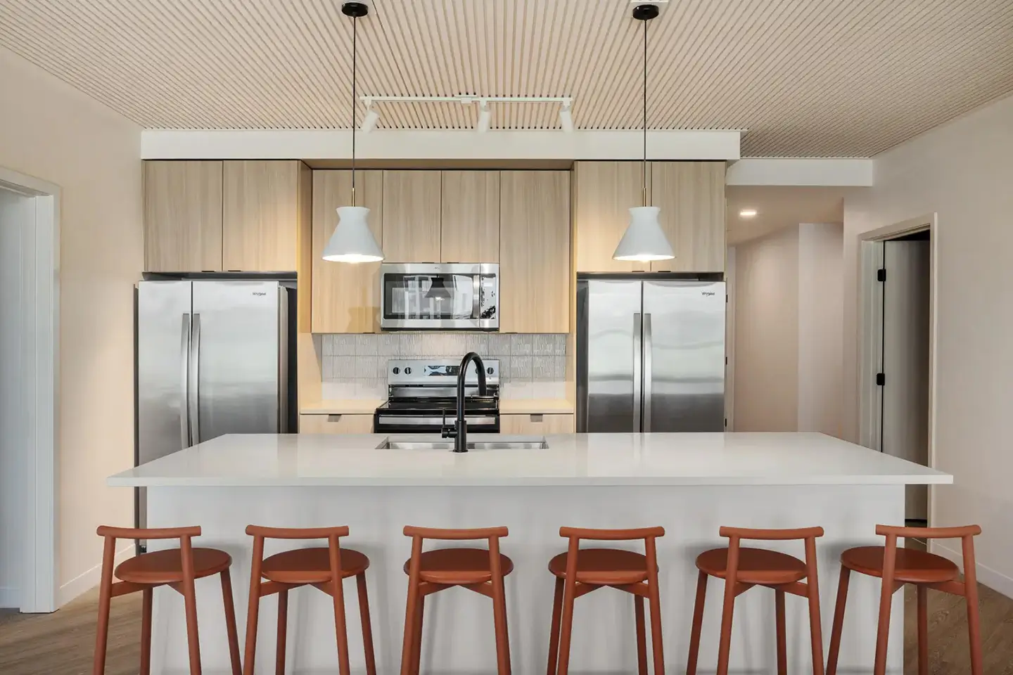 Modern kitchen in a student apartment