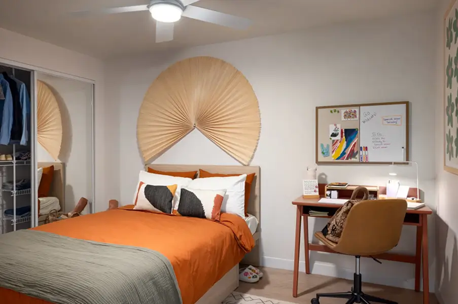 Furnished bedroom